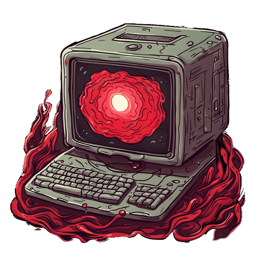 Defiled computer logo